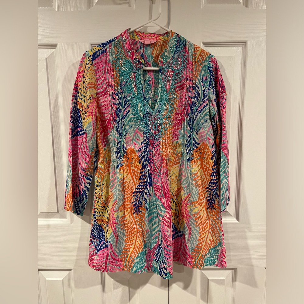 Colorful Lily Pulitzer top